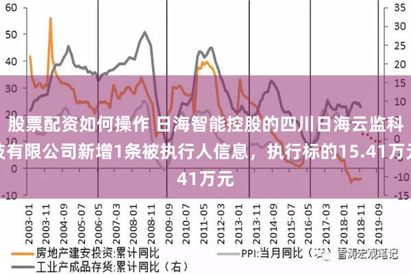 股票配资如何操作 日海智能控股的四川日海云监科技有限公司新增1条被执行人信息，执行标的15.41万元