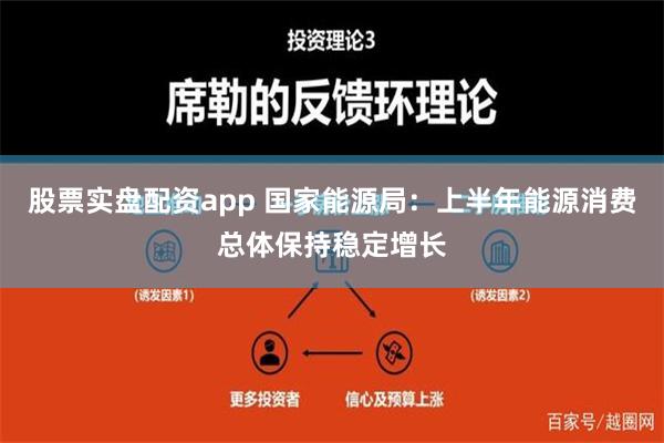 股票实盘配资app 国家能源局：上半年能源消费总体保持稳定增长