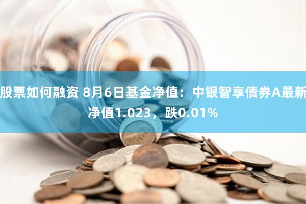 股票如何融资 8月6日基金净值：中银智享债券A最新净值1.023，跌0.01%