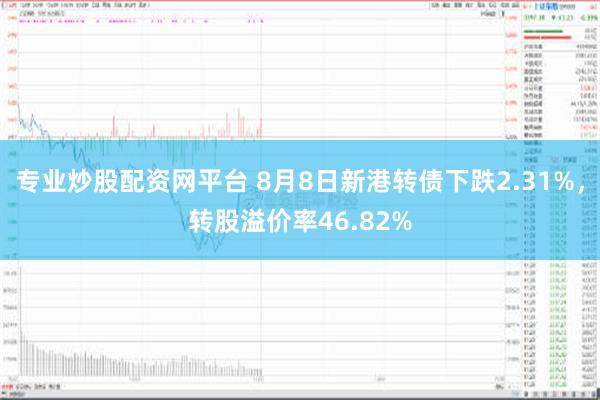 专业炒股配资网平台 8月8日新港转债下跌2.31%，转股溢价率46.82%