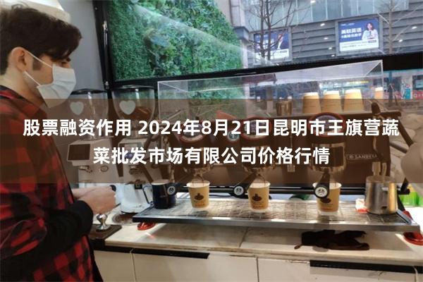 股票融资作用 2024年8月21日昆明市王旗营蔬菜批发市场有限公司价格行情