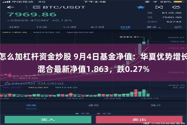 怎么加杠杆资金炒股 9月4日基金净值：华夏优势增长混合最新净值1.863，跌0.27%