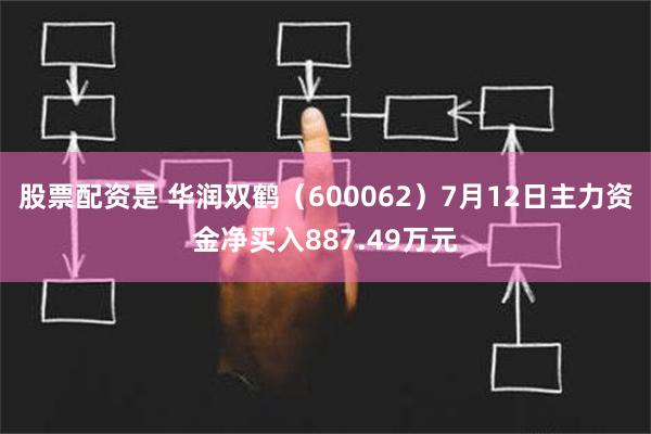 股票配资是 华润双鹤（600062）7月12日主力资金净买入887.49万元