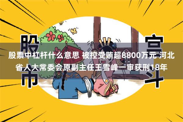 股票中杠杆什么意思 被控受贿超8800万元 河北省人大常委会原副主任王雪峰一审获刑18年