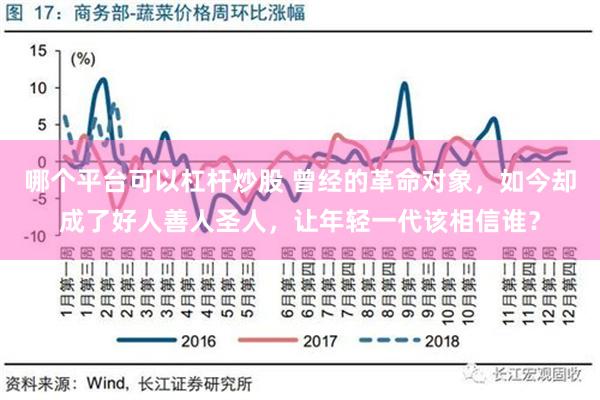 哪个平台可以杠杆炒股 曾经的革命对象，如今却成了好人善人圣人，让年轻一代该相信谁？