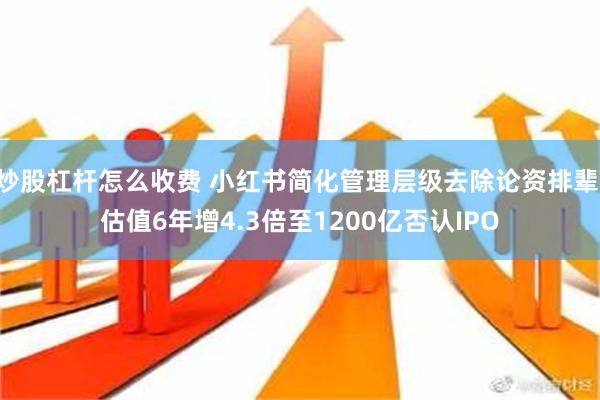 炒股杠杆怎么收费 小红书简化管理层级去除论资排辈 估值6年增4.3倍至1200亿否认IPO